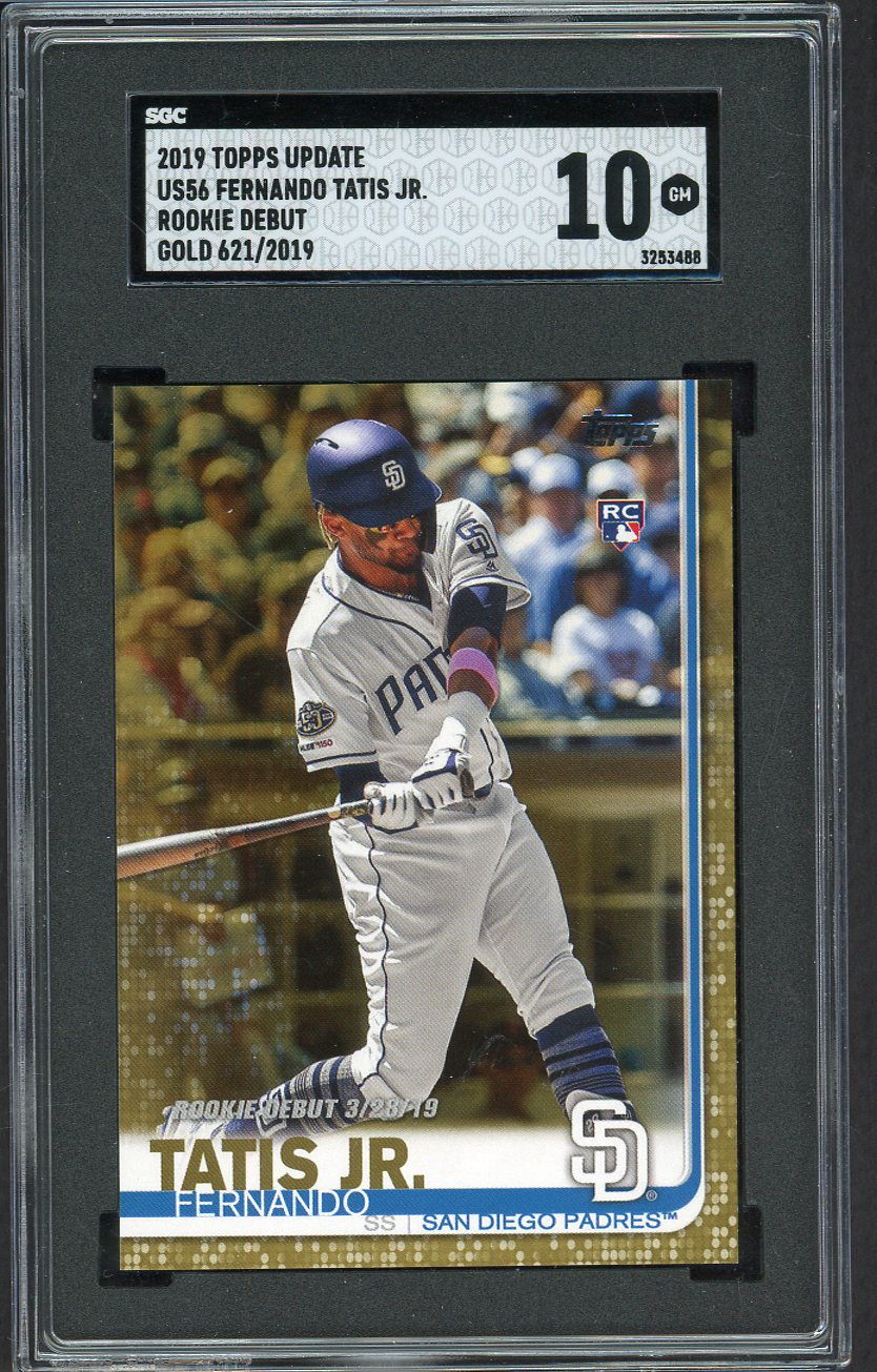 2019 Topps Update Debut #US56 Fernando Tatis Jr Padres SGC 10 GEM MINT Gold 554876