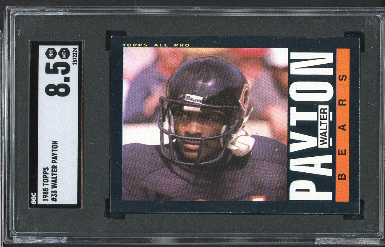 1985 Topps #033 Walter Payton Bears SGC 8.5 NM/MT+ 554877