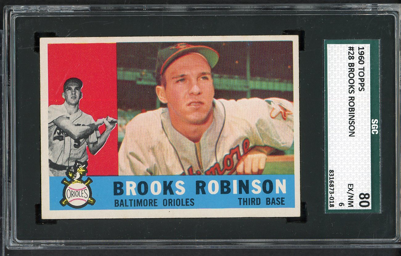 1960 Topps Baseball #028 Brooks Robinson Orioles SGC 6 EX-MT 554878