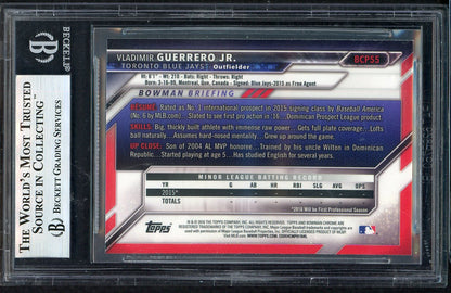 2016 Bowman Chrome #BCP55 Vladimir Guerrero Jr Blue Jays BVG 9 MINT 554880