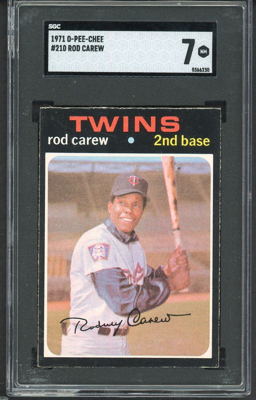 1971 O Pee Chee #210 Rod Carew Twins SGC 7 NM 554882