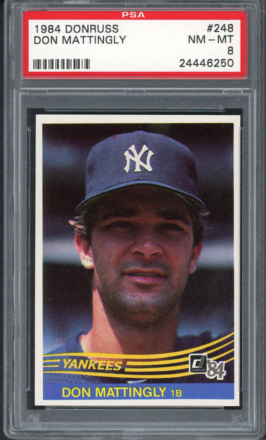 1984 Donruss #248 Don Mattingly Yankees PSA 8 NM/MT 554896