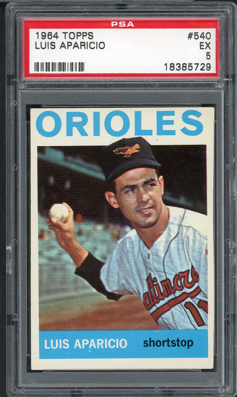 1964 Topps Baseball #540 Luis Aparicio Orioles PSA 5 EX 554927