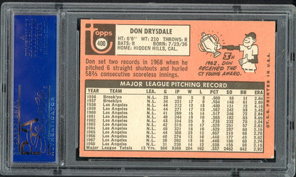 1969 Topps Baseball #400 Don Drysdale Dodgers PSA 5 EX 554934