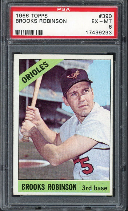 1966 Topps Baseball #390 Brooks Robinson Orioles PSA 6 EX-MT 554980
