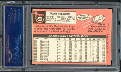 1969 Topps Baseball #250 Frank Robinson Orioles PSA 6 EX-MT 555019