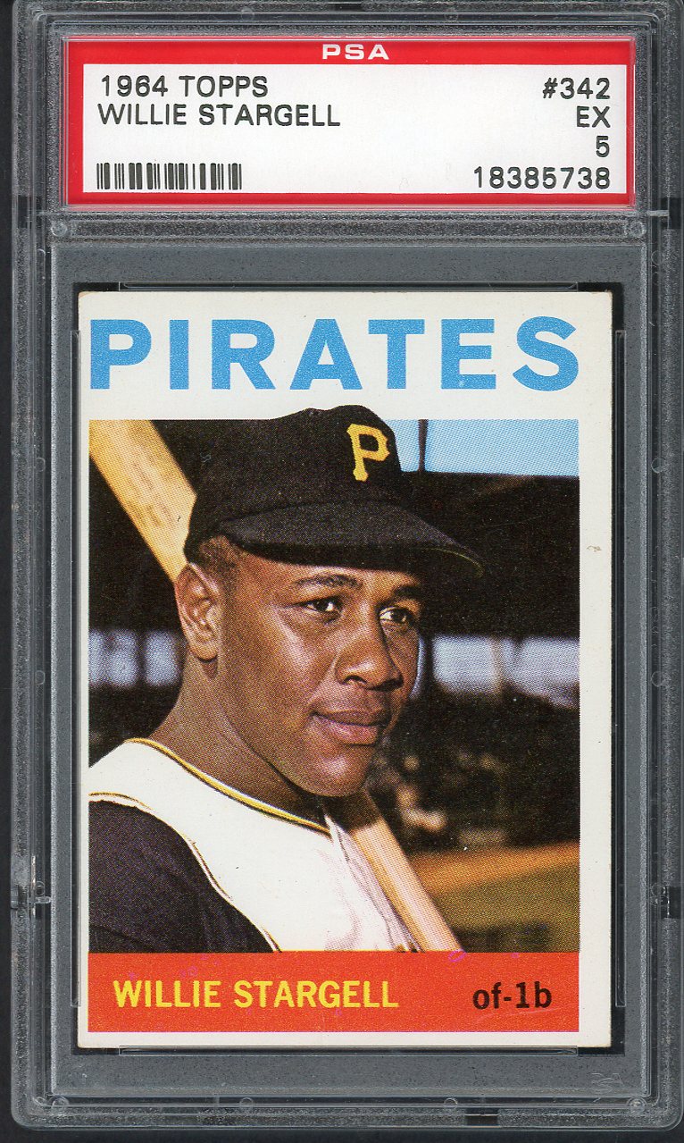 1964 Topps Baseball #342 Willie Stargell Pirates PSA 5 EX 555042