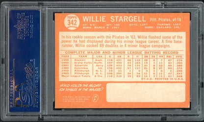 1964 Topps Baseball #342 Willie Stargell Pirates PSA 5 EX 555042