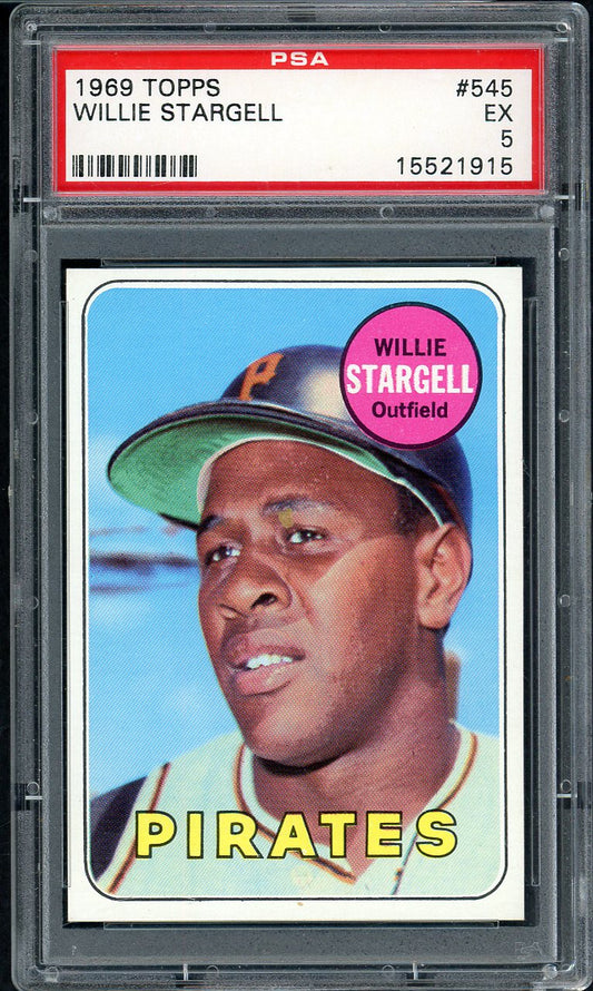 1969 Topps Baseball #545 Willie Stargell Pirates PSA 5 EX 555043
