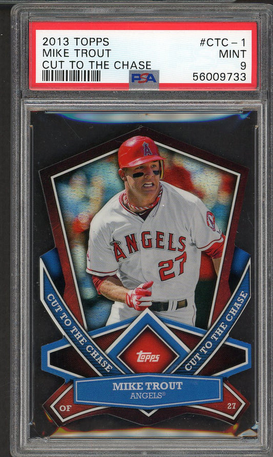2013 Topps Cut To The Chase #CTC1 Mike Trout Angels PSA 9 MINT 555059