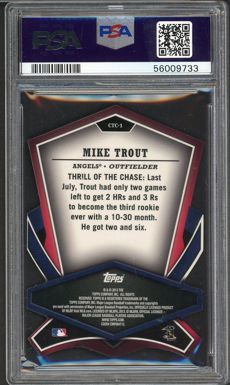 2013 Topps Cut To The Chase #CTC1 Mike Trout Angels PSA 9 MINT 555059