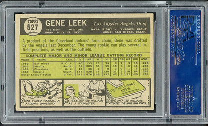 1961 Topps Baseball #527 Gene Leek Angels PSA 4 VG-EX 555089