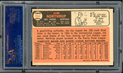 1966 Topps Baseball #554 Jim Northrup Tigers PSA 5 EX 555090