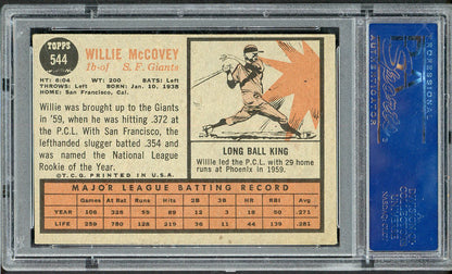 1962 Topps Baseball #544 Willie McCovey Giants PSA 4 VG-EX 555113