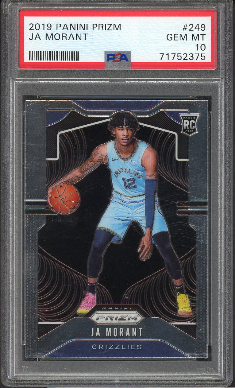 2019 Panini Prizm #249 Ja Morant Grizzlies PSA 10 GEM MINT 555128