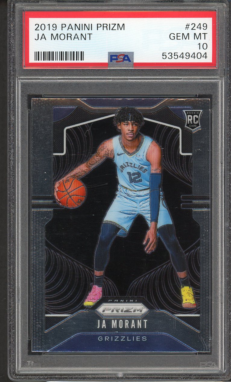 2019 Panini Prizm #249 Ja Morant Grizzlies PSA 10 GEM MINT 555129