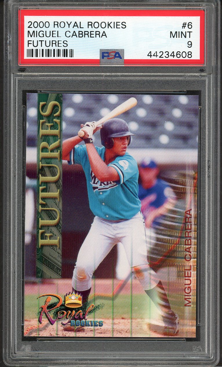 2000 Royal Rookies Futures #006 Miguel Cabrera Marlins PSA 9 MINT 555145