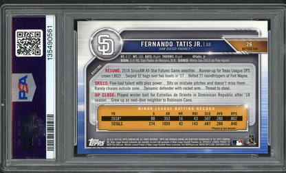 2019 Bowman Chrome Refractor #026 Fernando Tatis Jr Padres PSA 10 GEM MINT 555153