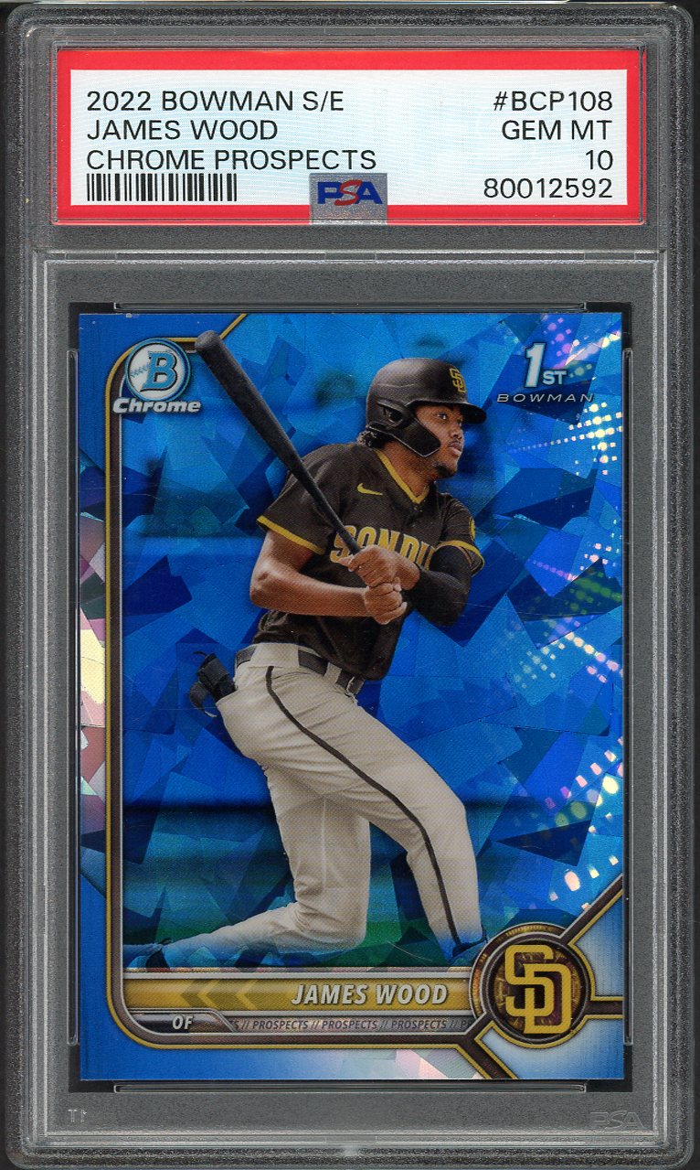 2022 Bowman SE Chrome #BCP108 James Wood Padres PSA 10 GEM MINT 555158