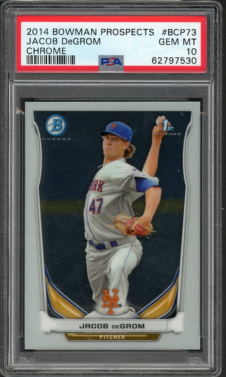 2014 Bowman Chrome Prospects #BCP73 Jacob DeGrom Mets PSA 10 GEM MINT 555166