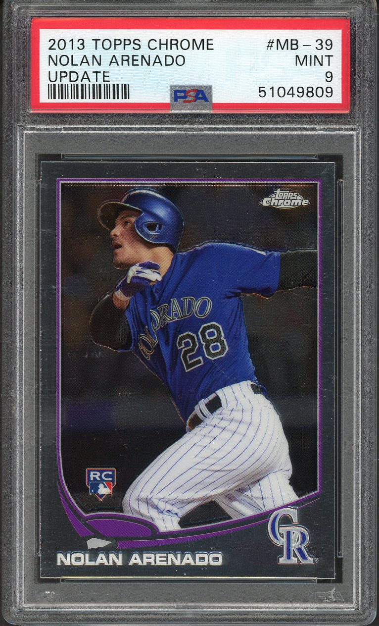 2013 Topps Update Chrome #MB39 Nolan Arenado Rockies PSA 9 MINT 555168