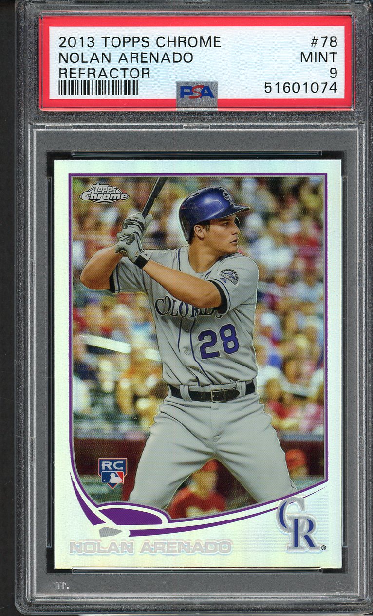 2013 Topps Chrome #078 Nolan Arenado Rockies PSA 9 MINT Refractor 555169