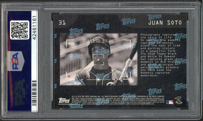 2018 Topps On Demand #031 Juan Soto Nationals PSA 10 GEM MINT Black & White 555170