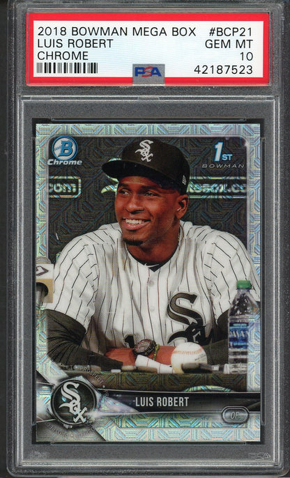 2018 Bowman Chrome Prospects #021 Luis Robert White Sox PSA 10 GEM MINT Mega 555173