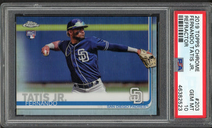 2019 Topps Chrome #203 Fernando Tatis Jr Padres PSA 10 GEM MINT Refractor 555177