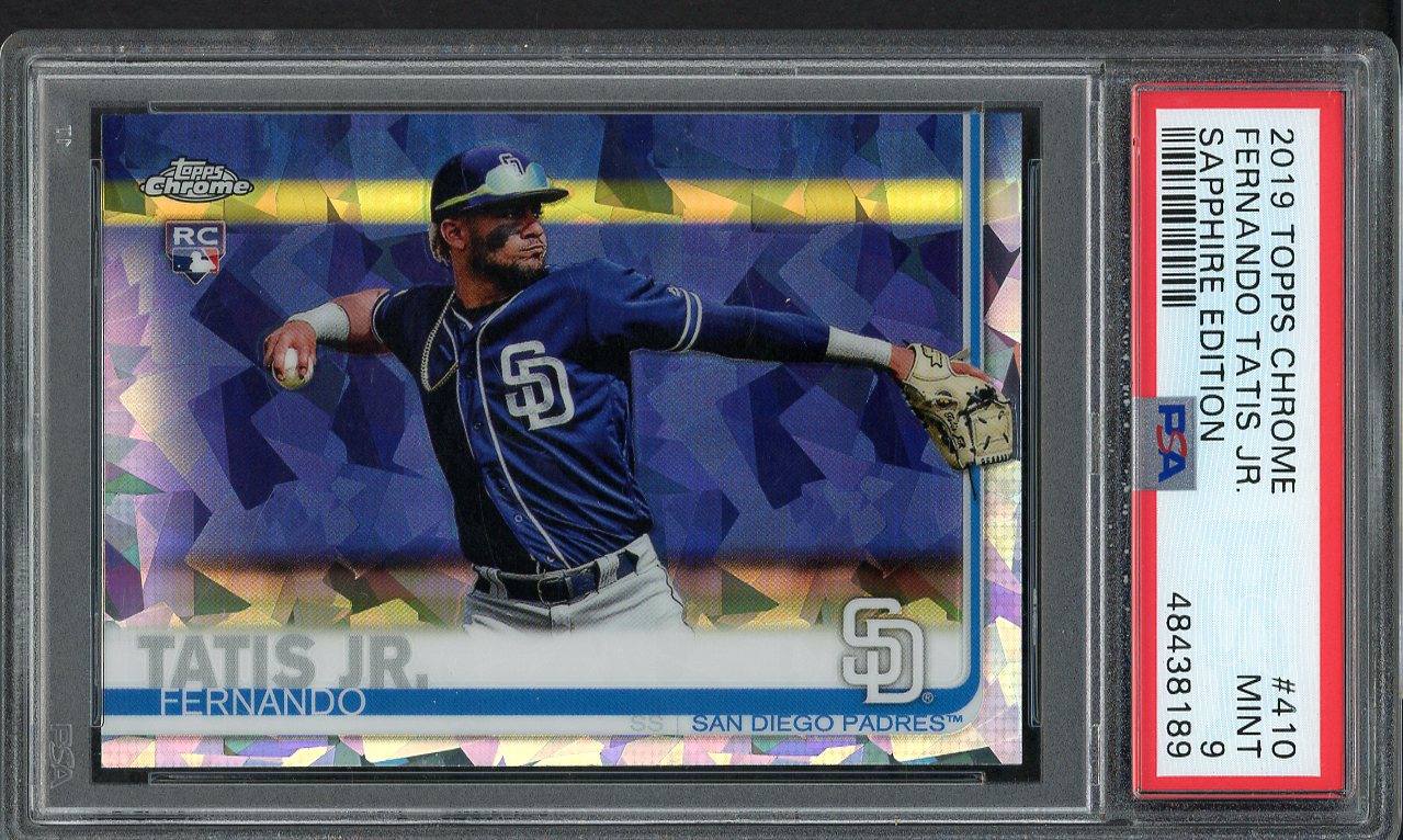 2019 Topps Chrome #410 Fernando Tatis Jr Padres PSA 9 MINT Sapphire 555178