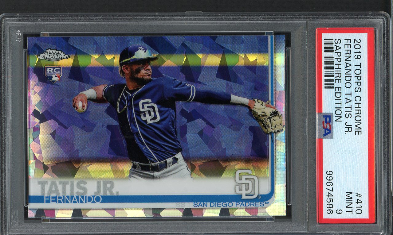 2019 Topps Chrome #410 Fernando Tatis Jr Padres PSA 9 MINT Sapphire 555179
