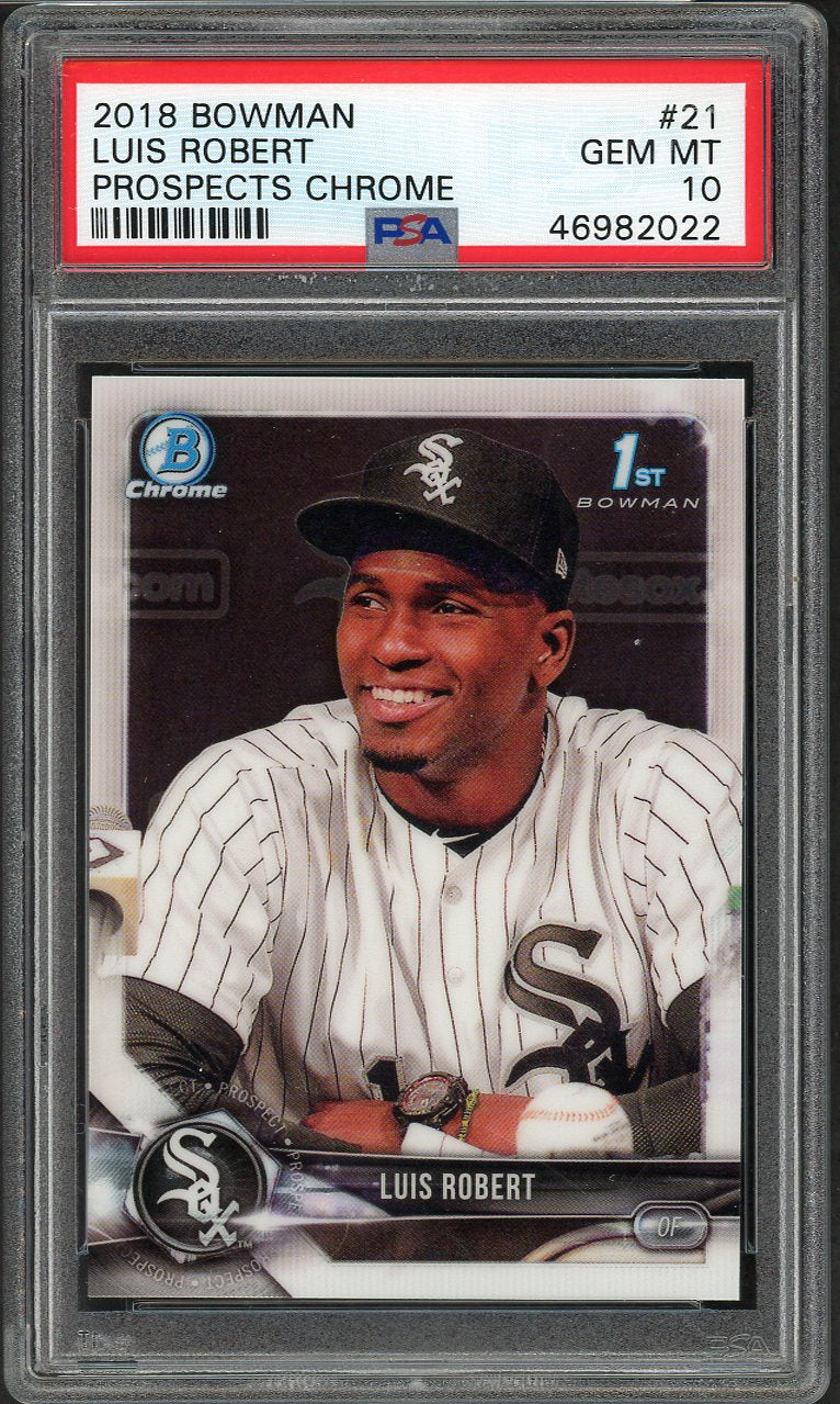 2018 Bowman Chrome Prospects #021 Luis Robert White Sox PSA 10 GEM MINT 555182