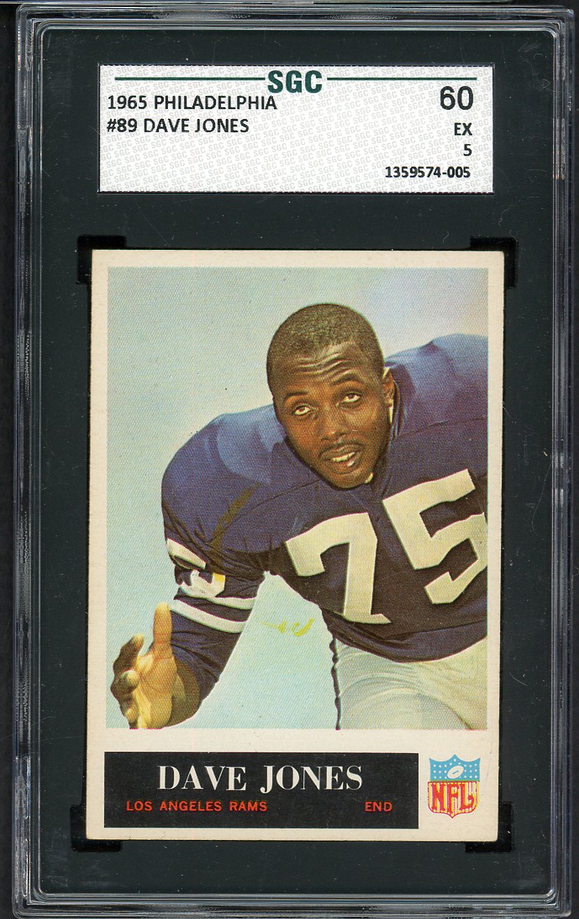 1965 Philadelphia Football #089 Deacon Jones Rams SGC 5 EX 555199
