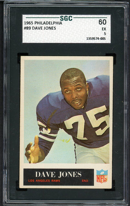 1965 Philadelphia Football #089 Deacon Jones Rams SGC 5 EX 555199