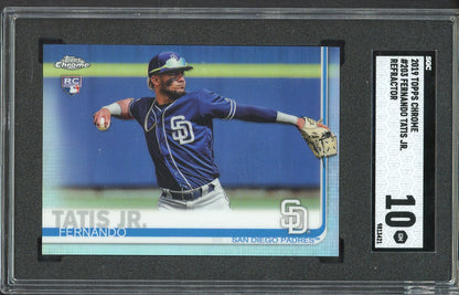 2019 Topps Chrome #203 Fernando Tatis Jr Padres SGC 10 GEM MINT Refractor 555232