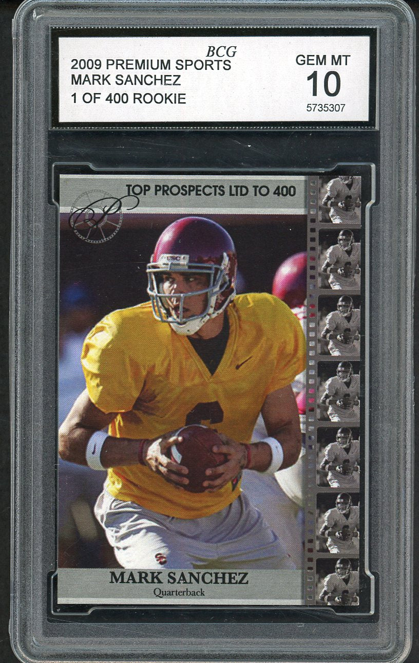 2009 Premium Sports Mark Sanchez USC BCG 10 GEM MINT 555237