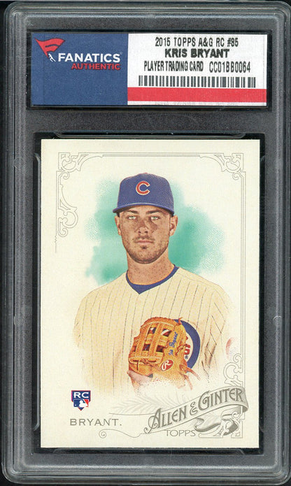 2015 Topps Allen & Ginter #085 Kris Bryant Cubs Fanatics Authentic 555242