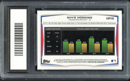 2014 Bowman Chrome #CDP122 Rhys Hoskins Phillies PGA 10 GEM MINT 555245