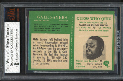 1966 Philadelphia Football #038 Gale Sayers Bears BVG 4 VG-EX 555265
