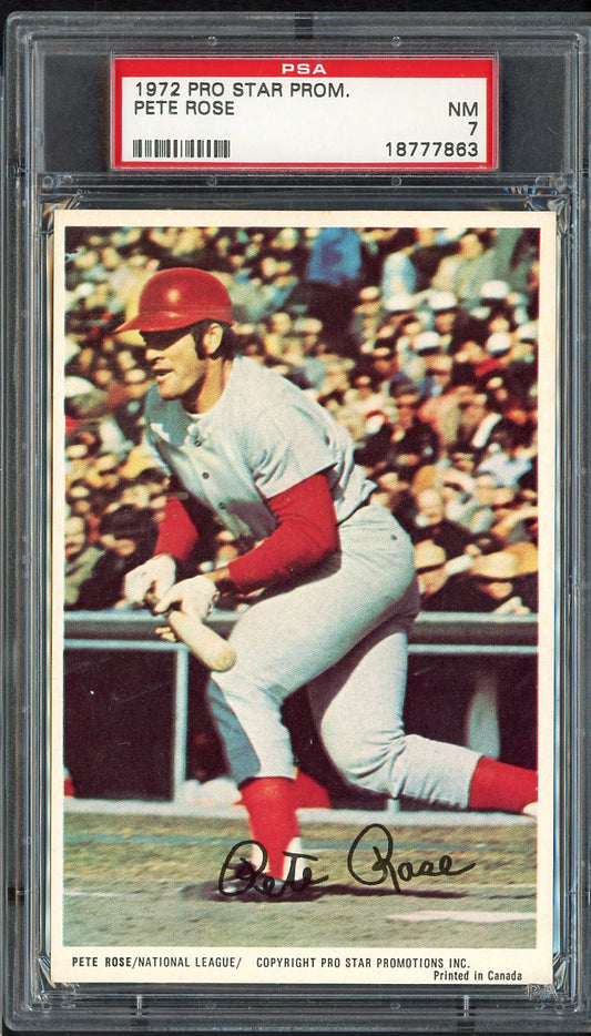 1972 Pro Star Promotions Pete Rose Reds PSA 7 NM 555292