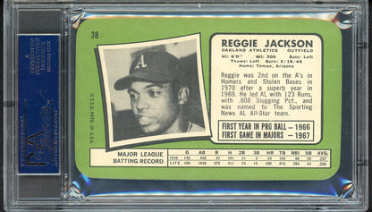 1971 Topps Baseball Supers #038 Reggie Jackson A's PSA 7 NM 555294