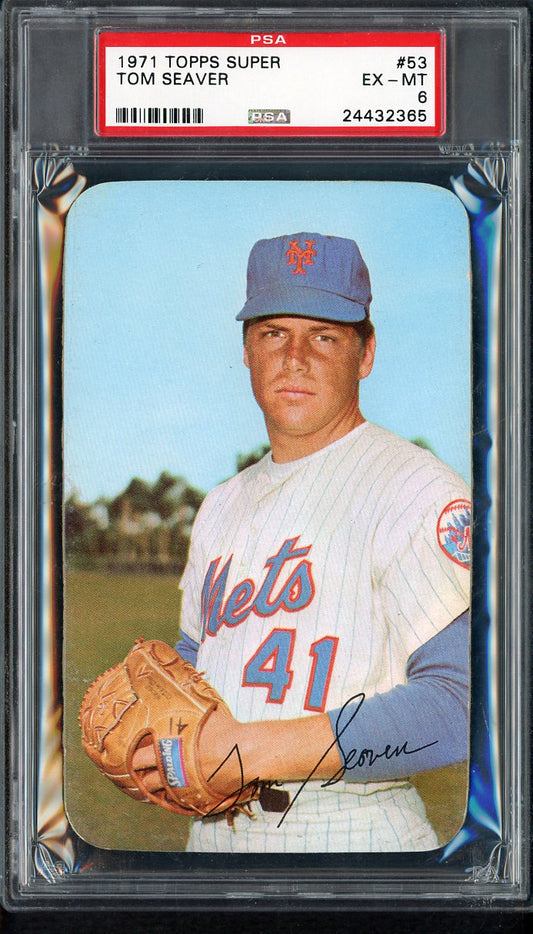 1971 Topps Baseball Supers #053 Tom Seaver Mets PSA 6 EX-MT 555296