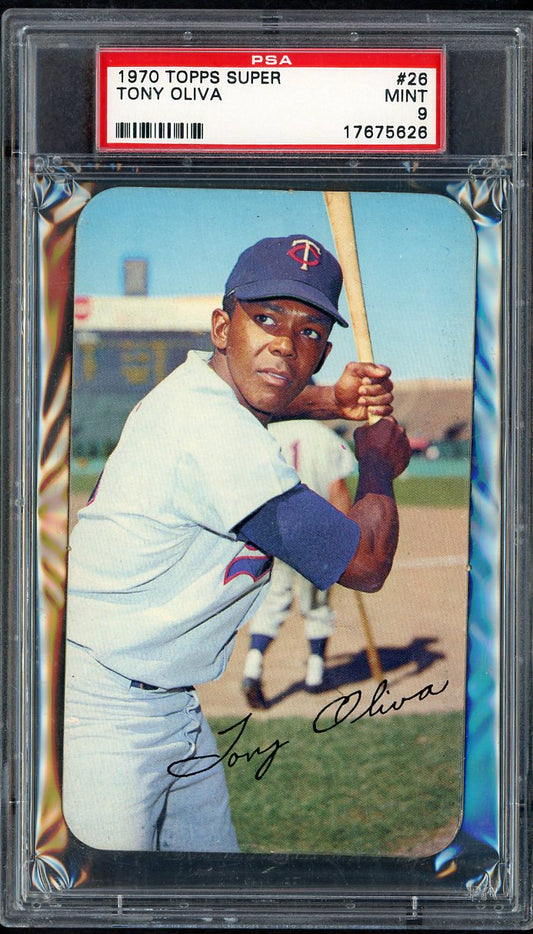 1970 Topps Baseball Supers #026 Tony Oliva Twins PSA 9 MINT 555298