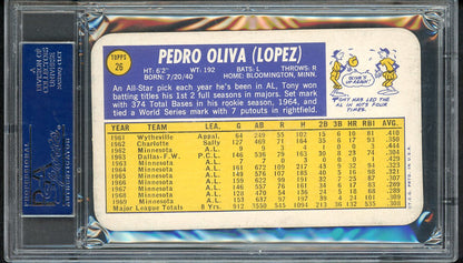 1970 Topps Baseball Supers #026 Tony Oliva Twins PSA 9 MINT 555298
