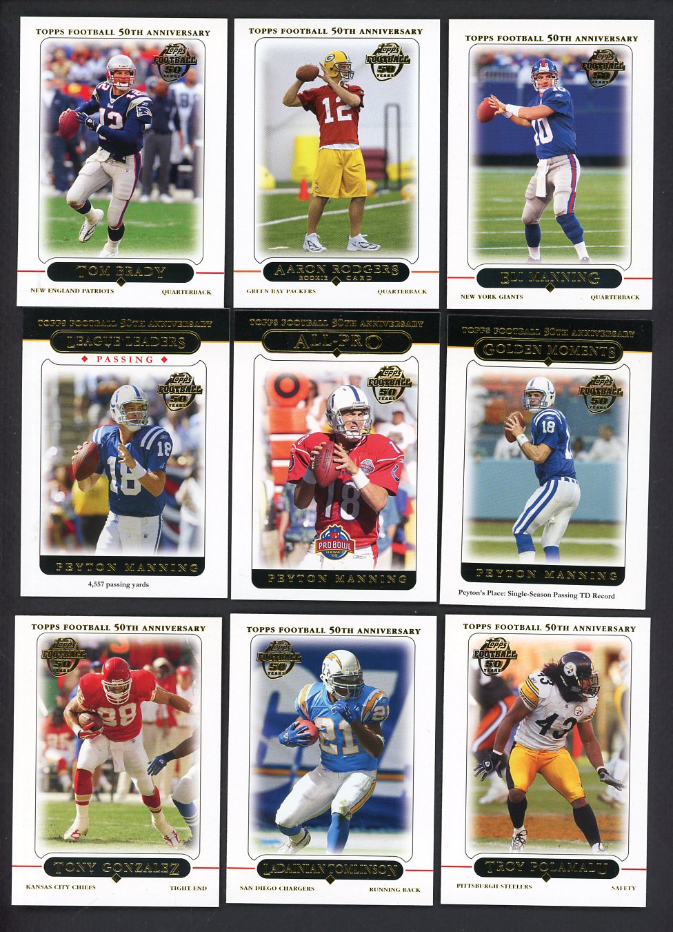 2005 Topps Football Complete Set EX-MT/NR-MT Rodgers Brady 555312