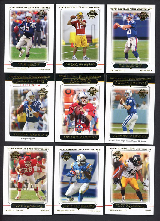 2005 Topps Football Complete Set EX-MT/NR-MT Rodgers Brady 555312