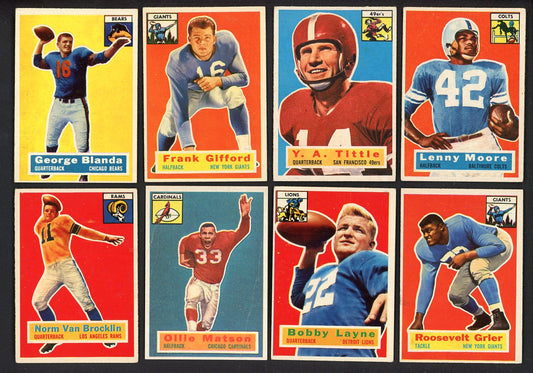 1956 Topps Football Complete Set Mid Grade Blanda Gifford Grier 555324