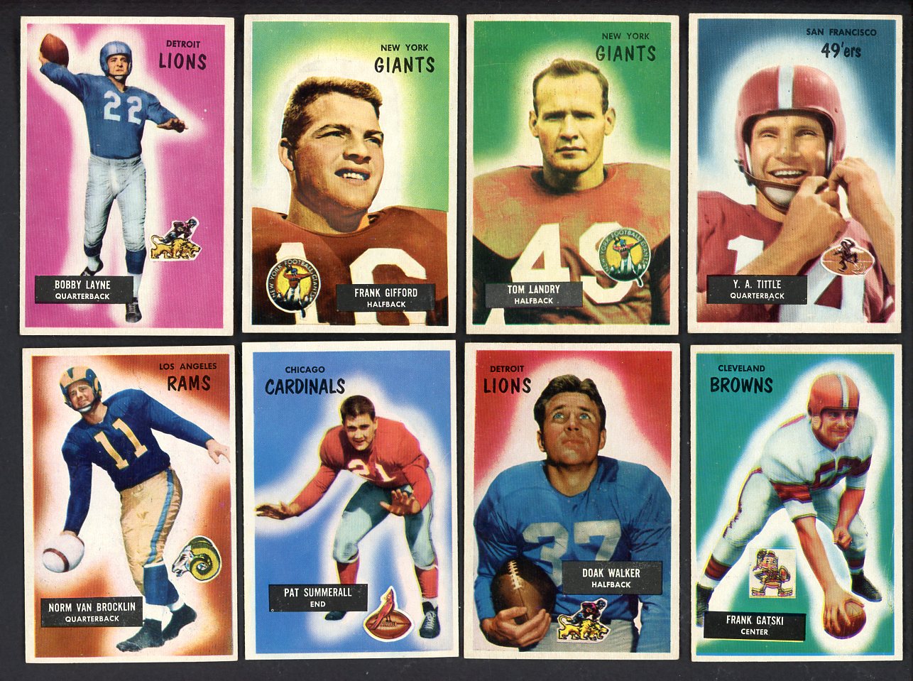 1955 Bowman Football Complete Set EX-MT/NR-MT Landry Blanda 555325