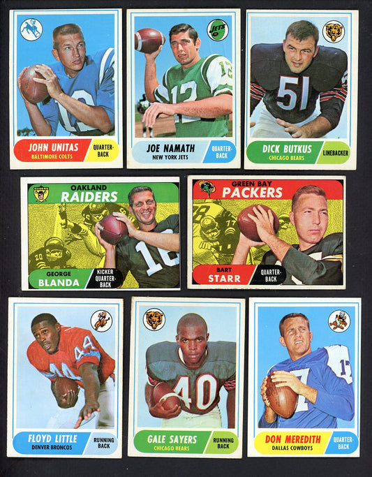 1968 Topps Football Complete Set EX-MT Unitas Namath Sayers 555331