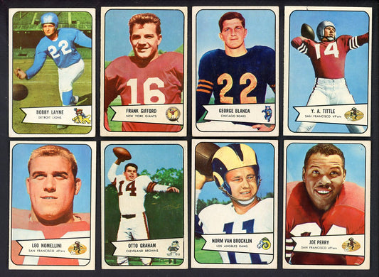 1954 Bowman Football Complete Set EX+/EX-MT Blanda Gifford 555345